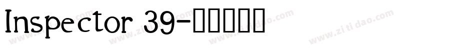 Inspector 39字体转换